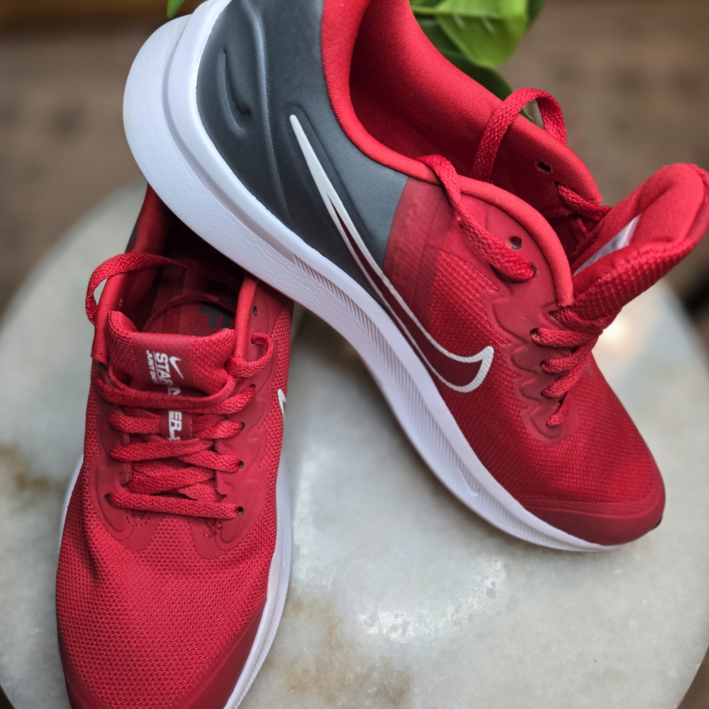 Nike Red and Gray Sneakers